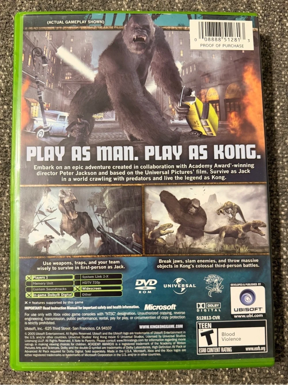Peter Jackson's King Kong: The Official Game of the Movie (Microsoft Xbox, 2005)